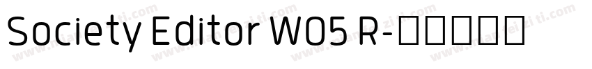 Society Editor W05 R字体转换